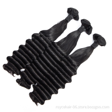 Fumi Hair Deep Curly Weave Super Double Drawn Brazilian Virgin Human Hair Extension